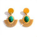 Jade Jhumka Earrings