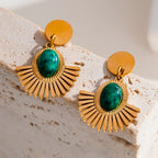 Jade Jhumka Earrings