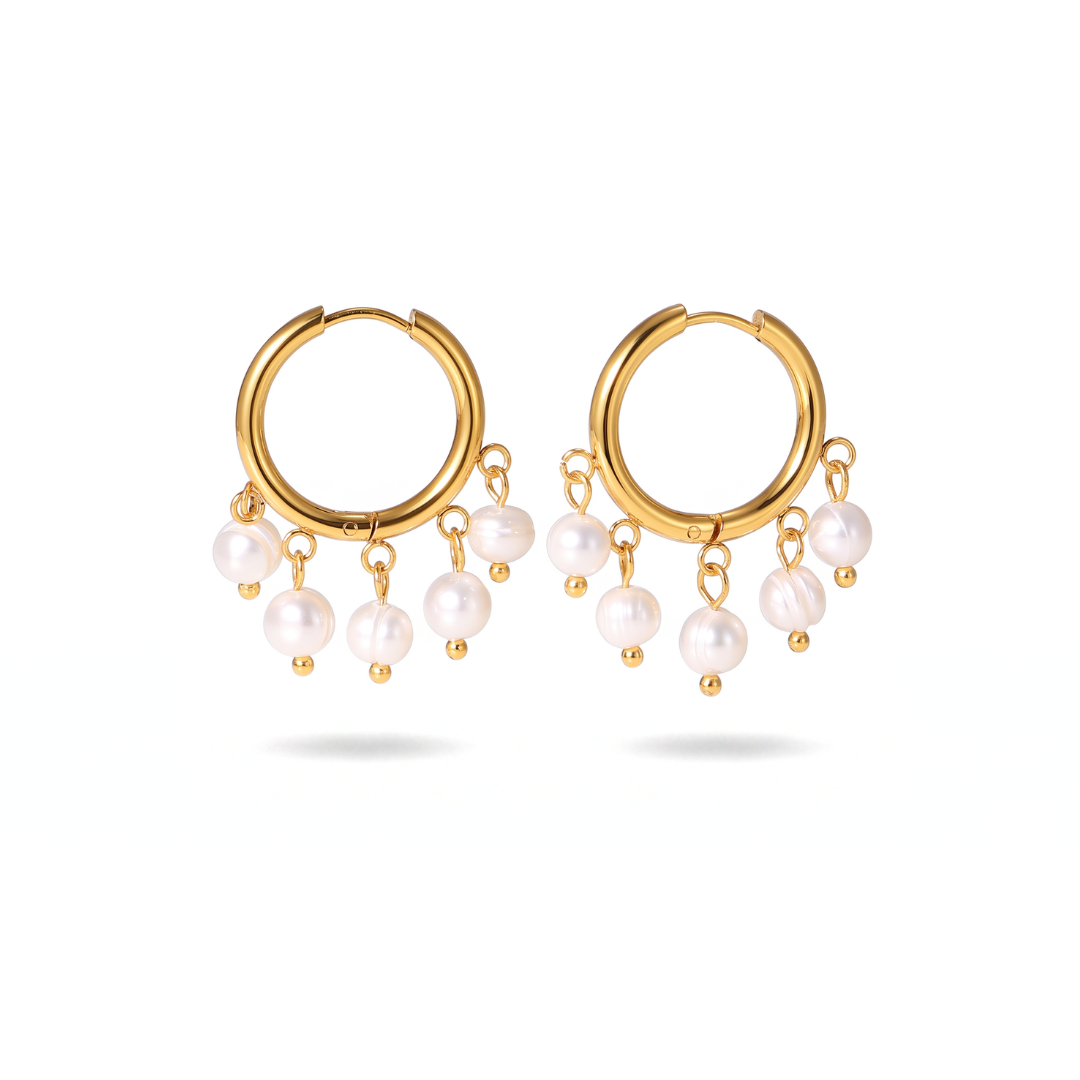 Hoop Pearl Jhumka