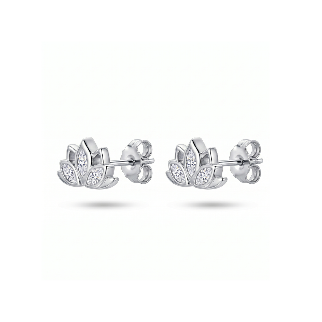 Lotus Stud Earring