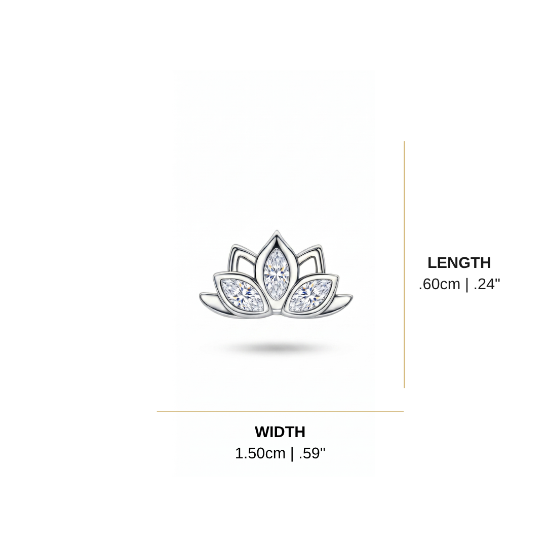 Lotus Stud Earring