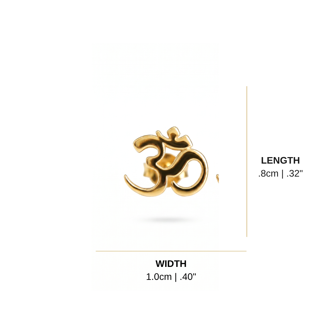 Om Stud Earring