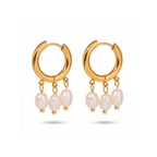 Tri Pearle Earring