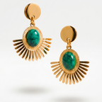 Jade Jhumka Earrings