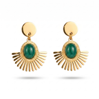 Jade Jhumka Earrings