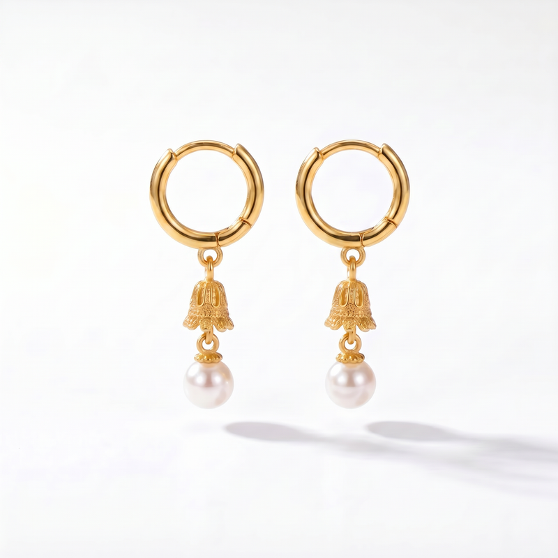 Bell Pearle Mini Jhumka Earrings