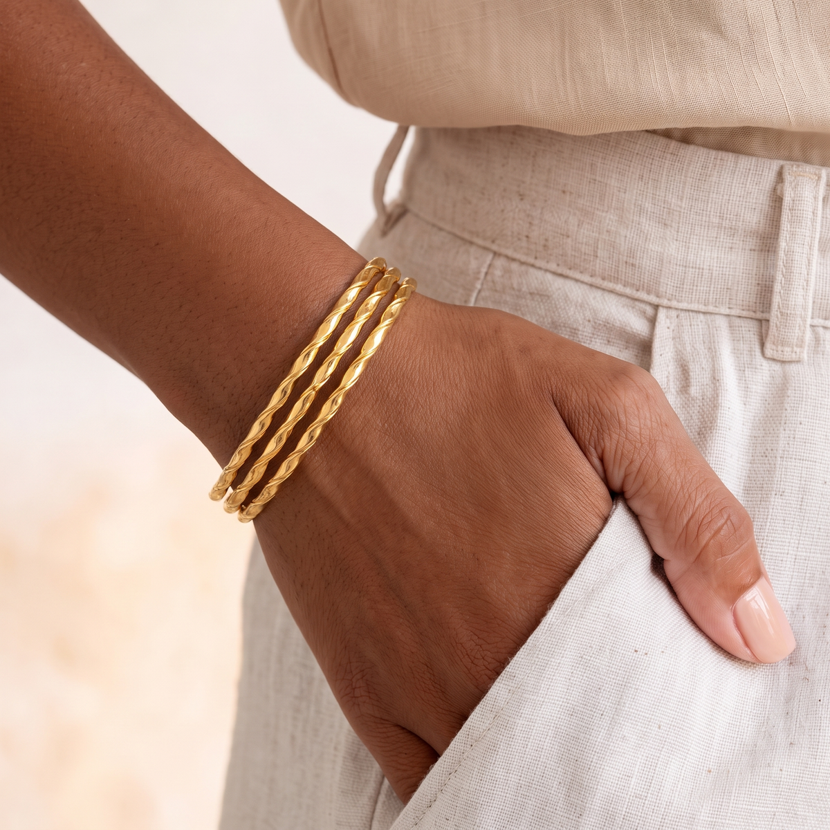Buna Bangle Bracelet Set